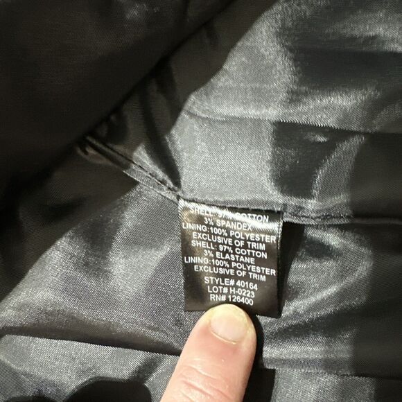 Sharif 187 Couture Women's Embellished Metallic Blue/Black  Trench Coat - Size M - Picture 6 of 10